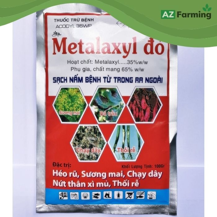 Metalaxyl đỏ- thuốc trừ bệnh ACODYL 35WP gói 100g